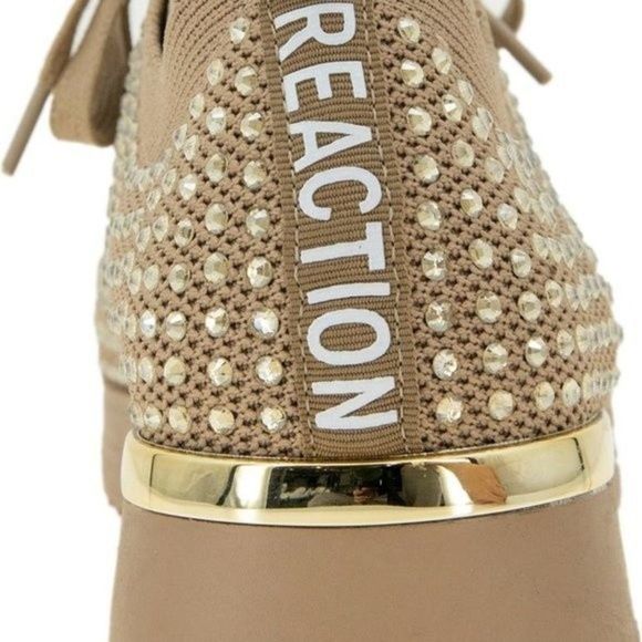 Kenneth Cole Reaction Corley Rhinestones Lace-up Sneakers Shoe Sz 8M New… - Picture 4 of 5